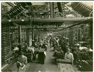 Tissage Axminster, usine de tapis, 1923